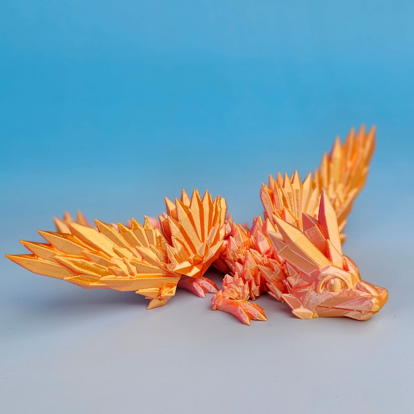 Crystal Wing Dragon (Small) - Pink & Gold