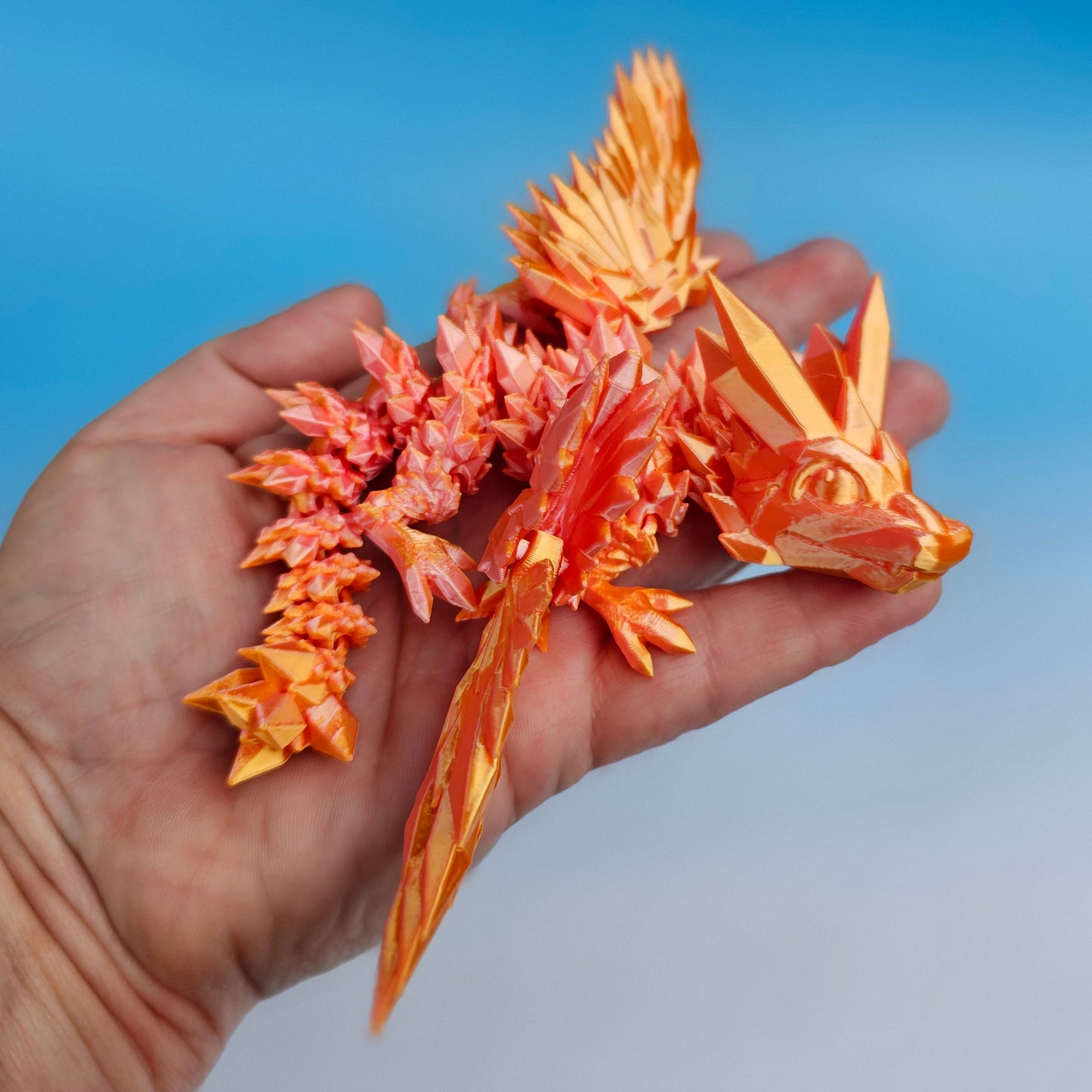 Crystal Wing Dragon (Small) - Pink & Gold