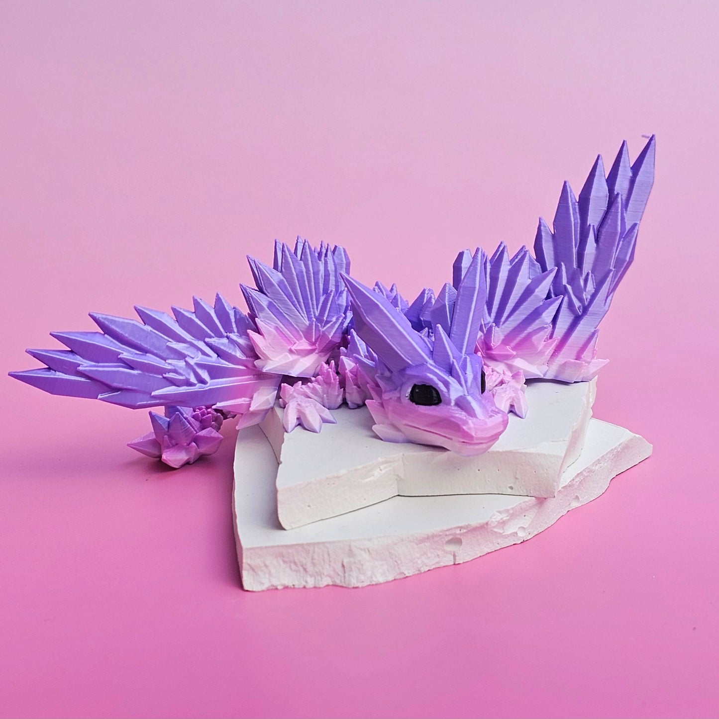 Crystal Wing Dragon - Pink & Purple