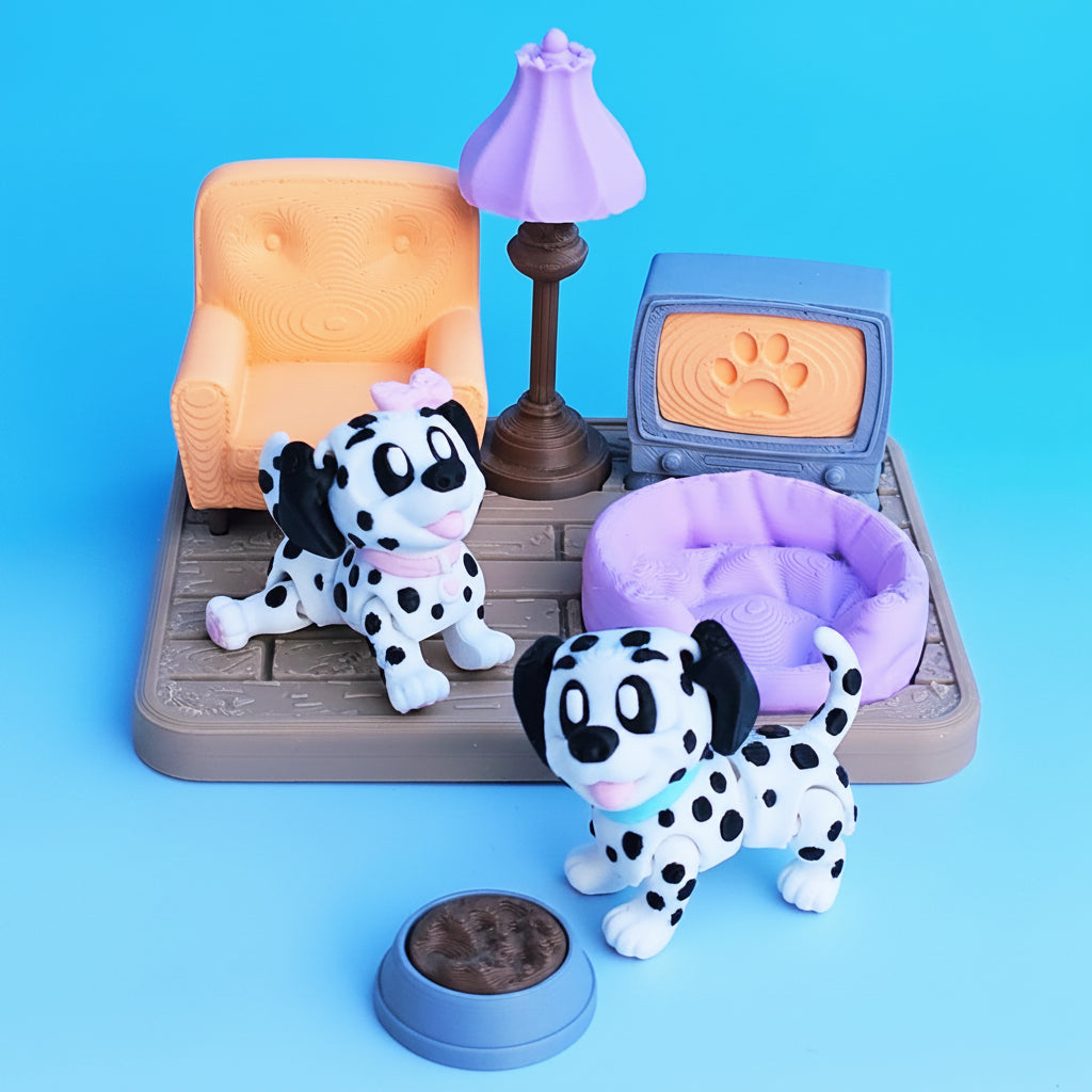 Dalmation Dog Playset