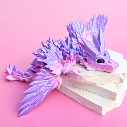 Crystal Wing Dragon - Pink & Purple