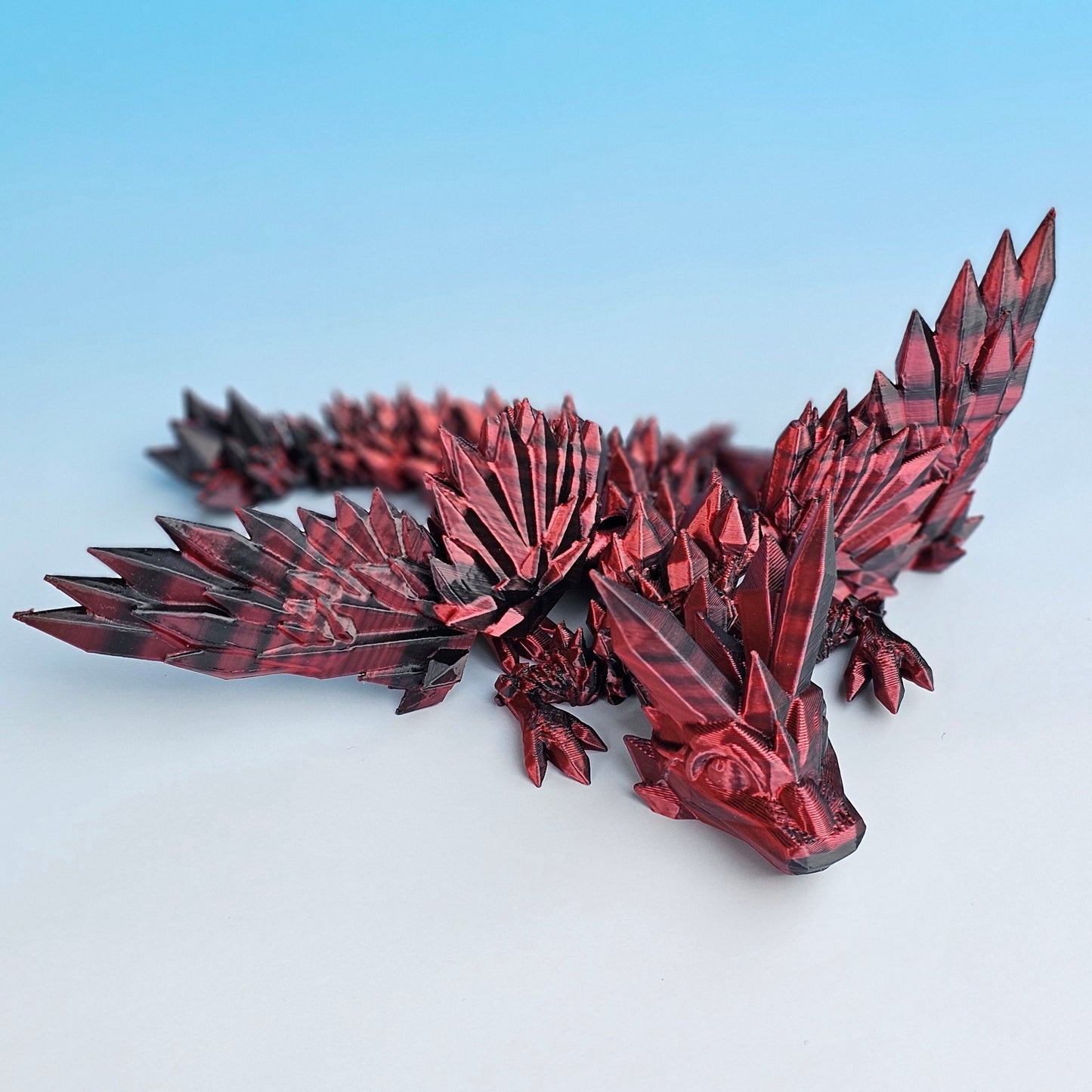 Crystal Wing Dragon (Small) - Red & Black