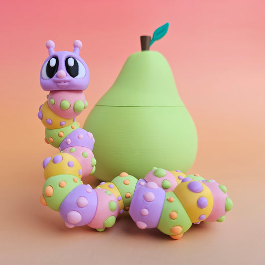 Caterpillar & Pear Playset